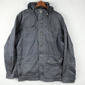 Kuhl Gray Military Field Jacket with Hood and Storm Flap